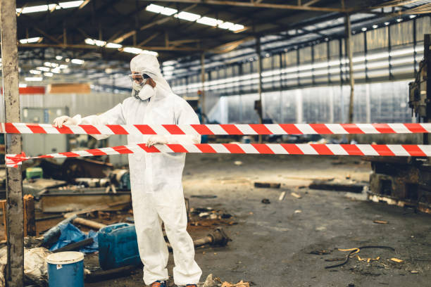 Professional Biohazard technician working in Nova, OH